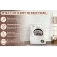 thumbnail image 2 of L'Baiet Jasmine Gray Distressed Washable 2 ft. x 3 ft. Fabric Scatter Rug, 2 of 6