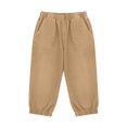 thumbnail image 4 of Twczz Womens Faux Denim Capris with Pockets- Elastic Waist Stretch Casual Summer Slim Leg Pants Khaki Size M, 4 of 5