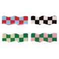 thumbnail image 1 of 4 unids Moda Plaid Ola Playos Clips Pinzas Horquillas Mujeres Hairgrip Accesorios para el cabello, 1 of 6