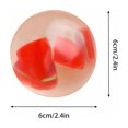 thumbnail image 3 of Fruit Squeeze Fidget, Fruit Shaped Squishy Sensory Toy, Soft Squeezy Hand Activity, Melon Inspired Fidget Companion, Creative Play Gift For Home, Parties, Travel And Breaks Relaxation, 3 of 5