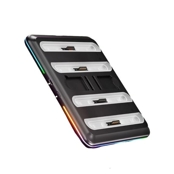 lanema For Game Controller Charging Dock 4 Port Fast Charging Station for 4 Controller Charging Dock Station with LED Light