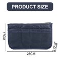 thumbnail image 2 of Bolsa de cosméticos multifuncional, bolsa con cremallera de doble capa, bolsa de lavado, hecha de nailon, 2 of 5