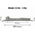 thumbnail image 2 of Gleam Adorn Under Door Draft Stopper Decorative Wind Stopper 42 inch for Door & Window, Weighted Animal Air Draft Stopper Snake Noise Blocker for Bottom of Door with Hanging Loops - Grey Dog, 2 of 16