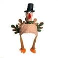 thumbnail image 2 of Funny Plush Turkey Hat, Thanksgiving Party Costume Accessory – Super Soft Long Legs Turkey Hat for Festive Dress-Up, Christmas & Thanksgiving Decor, 16.1*19.5in, Multicolor, 2 of 8