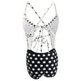 thumbnail image 2 of Hula Honey Women's Polka-Dotted Cutout One-Piece Swimsuit - XS, 2 of 2