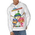 thumbnail image 2 of Team Umizoomi Men's Hoodie With Color Drawstrings Sweatshirt Hooded Pullover Print Winter Coat Jacket Medium, 2 of 9