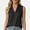 Black, variant on V Neck Pleated Tank Tops for Women Sleeveless Casual Business Blouse Summer Spring Lightweight Comfy Vest Shirt