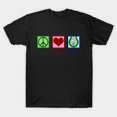 thumbnail image 1 of T-Shirt Unisexe Peace Love Mini Golf Style Hippie Putting Course Design Graphique, jusqu'à la Taille 3TG., 1 of 4