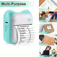 thumbnail image 2 of GOANDO Portable Wireless Thermal Photo Printer - Mini Instant Printer for iOS/Android, Photo Btooth Printer Smartphone-Compatible, Includes 1 Roll Paper, On-the-Go Creative Printing (Blue）, 2 of 6