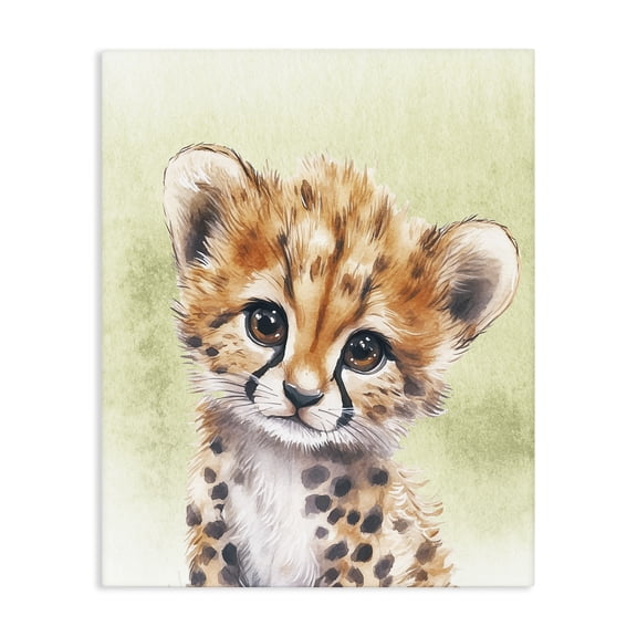 Stupell Industries Jungle Friends Baby Cheetah Canvas Wall Art, design by Christine Simpson Art