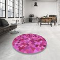 thumbnail image 4 of Ahgly Company Machine Washable Indoor Rectangle Transitional Crimson Purple Area Rugs, 2' x 3', 4 of 7
