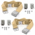 thumbnail image 1 of Chevy FS Blazer 1973-1991 Airplane 2 Point Tan Lap Bucket Seat Belt Kit with Bracketry - 2 Belts, 1 of 1