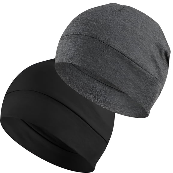 TELOLY 2Pcs/4Pcs Cotton Skull Caps for Men Women, Sleeping Cap, Lightweight Beanie Sleep Hats Breathable Helmet Liner