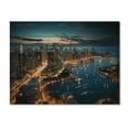 thumbnail image 3 of Designart "Beautiful Cityscape of Chicago I" Chicago Print on Natural Pine Wood, 3 of 5