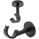 thumbnail image 1 of Soporte para barras de cortina A Key Tech de 1 pulgada para pared o techo, color negro, 1 of 5
