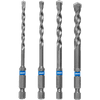 HART 4-Piece Hex Shank Masonry Drill Bit Set