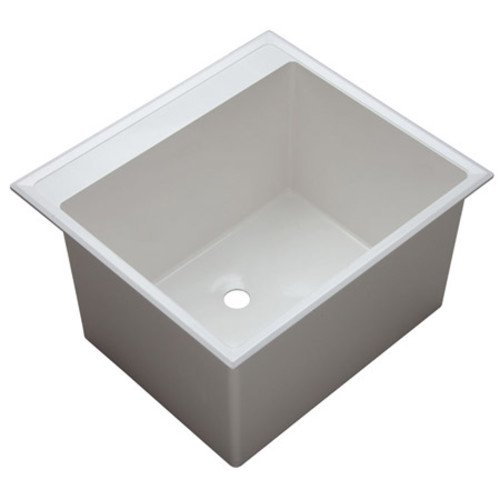 Proflo Pflt2522d 241/2" Single Basin DropIn Composite Laundry Sink