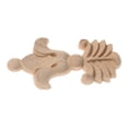 thumbnail image 4 of Natural Home Decoration Furniture Ornament Wooden Crafts Woodcarving Rose Flower Floral Carved Corner Appliques TYPE 1(17CMX3.5CM), 4 of 8