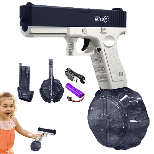 Price Drop Children's toy, electric water gun for adults and children, with a range of up to 32 feet, single button automatic water gun, 434 cc+58 cc, maximum capacity water gun, summer swimming pool