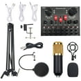 thumbnail image 1 of Multi-functional Live Sound BM800 Microphone Set Audio Recording Equipments (Black & Gold), 1 of 6