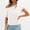 White, variant on Women’s Off-Shoulder Short Sleeve T-Shirt – Loose Fit Solid Summer Casual Top