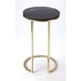 thumbnail image 5 of Pemberly Row Set of 2 Contemporary Marble And Metal Side Tables In Brown, 5 of 5