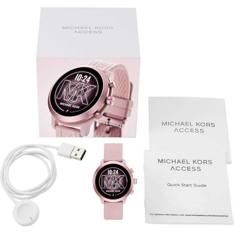 blad Bliv ophidset salvie Michael Kors - Access MKGO Smartwatch 43mm Aluminum - Pink With Pink Band -  Walmart.com
