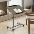 thumbnail image 7 of Adjustable Overbed Bedside Table with Wheels Hospital Bed Table Portable Computer Stands Movable Desk Computer Table for Bed Laptop Stand for Couch, 7 of 7