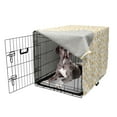 thumbnail image 5 of Banana Dog Crate Cover, Summer Themed Exotic Fruits Concept Eating Healthy Tropical Vegan Vitamin, Easy to Use Pet Kennel Cover Small Dogs Puppies Kittens, 7 Sizes, Earth Yellow White, by Ambesonne, 5 of 6