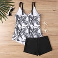 thumbnail image 6 of ibiyuan Plus Size Summer Outfits 2 Piece Women Blouson Bathing Suit with Pockets 2026 Modest Swimwear Floral Print Women Swimsuits,White, 6 of 6