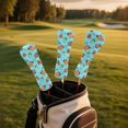 thumbnail image 5 of Yuyamidu Cute Capabara Golf Head Covers Lemon Golf Club Head Covers for Club Protective, PU Leather Golf Gifts Accessory for Driver Fairway Wood Hybrid, Blue, 5 of 8