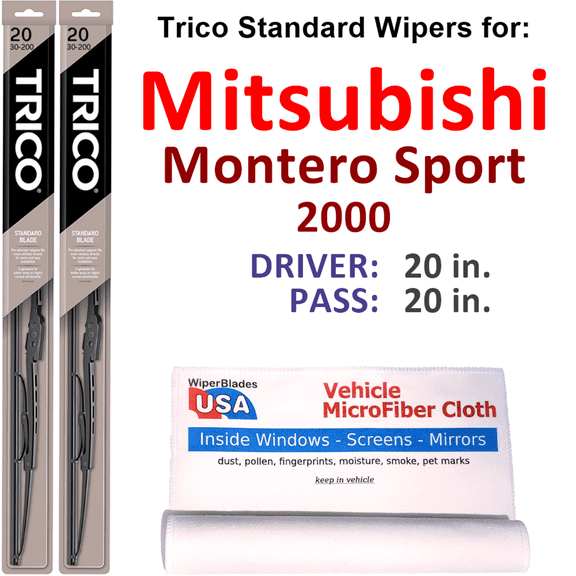 2000 Mitsubishi Montero Sport Wiper Blades (Set of 2)