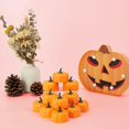 thumbnail image 1 of Velas de té de calabaza parpadeantes Paquete de 12 luces LED de calabaza parpadeantes para fiestas de Halloween, 1 of 5