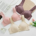 thumbnail image 5 of TEVEQ Front Closure Bras for Older Women Front Snap Closure Padded Bra for Older Senior Women, No Underwire Full Coverage Comfortable Bra Everyday Seamless Bras High Support Bras for Women Adjustable, 5 of 9