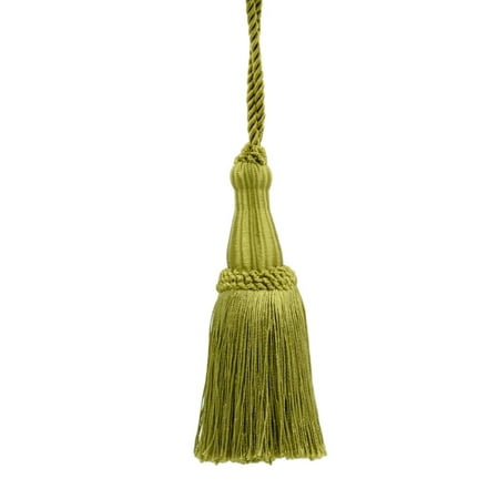 Olive Green Colour - Decorative 5 1/2 Inch Key Tassel, Olive Green, Style# KTC055 Color: 9628