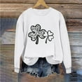 thumbnail image 3 of Guluxicc Womens Sweatshirts Casual Long Sleeve Round Neck Shirts St. Patrick's Day Graphic Pullover Tops, L, 3 of 4