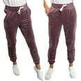 thumbnail image 2 of Pantalones deportivos casuales de terciopelo con cordones y cintura elástica para mujer, versátiles, de estilo europeo y americano, para otoño e invierno, 2 of 6