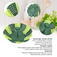 thumbnail image 4 of Steamer Basket Silicone, 2pcs Foldable Steaming Basket High Temperature Resistant Cooker Dish for Vegetable Fruit, 4 of 9