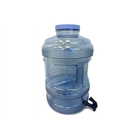 5 Gallon BPA Free Water Bottle with Big-Mouth & Dispensing Valve Spigot, Perfect