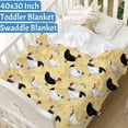 thumbnail image 5 of Chickens Rooster Baby Blanket Gifts Cozy Soft Swaddle Blanket Boys, Girls, Infant, Newborn Receiving Blankets Christmas Birthday Gifts 40"x30" (Toddler) for Pets, 5 of 6