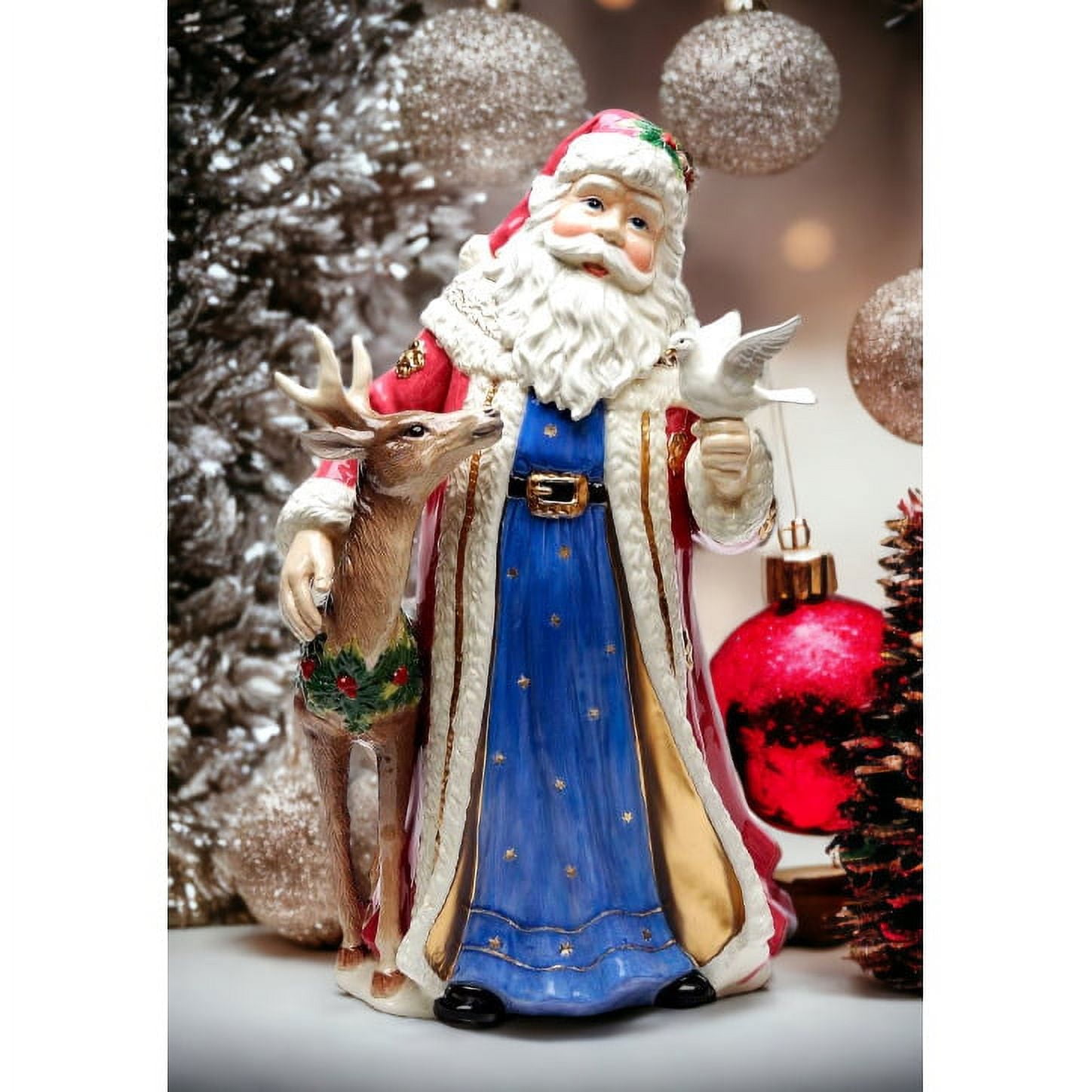 SALE スワロフスキー サンタ Holiday Cheers ロッキングサンタ, レッド