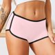 thumbnail image 1 of Puntoco Ropa interior breve para mujer Ropa interior de color sólido para mujer Ropa interior deportiva transpirable de cuatro esquinas, 1 of 5