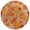 Orange and Brown Autumn Leaves, variant on 15 Inch Round Grid Plate Mats Heat Non-Slip Resistant PVC Placemats for Kitchen Dining Table Decor Orange and Brown Autumn Leaves 1PCS