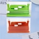 thumbnail image 5 of juegos de enhebrador de aguja doble de plástico para insertar puntadas, máquina de coser manual, herramienta de bricolaje con agujas (naranja, verde), 5 of 5
