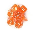 thumbnail image 1 of 7Pcs/Set Translucent Polyhedral Dice Set for Dungeons Dragons Pathfinder D&D RPG (D4 D6 D8 D10 D12 D20 D%) orange, 1 of 8