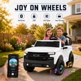 thumbnail image 5 of Conchico Licensed Chevrolet Silverado 24V 2 Seater Powered Ride-On Truck w/Remote & Durable Wheels, White, 5 of 9