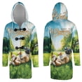 thumbnail image 3 of Happy Retirement with Pug Enjoy Life Rest Time All Over Print 3D Hooded Duffle Toggle Coat Dog Lover Gifts - 02027, 3 of 6