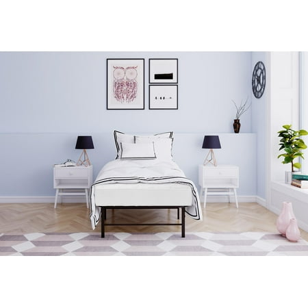 Mainstays 6 Inch Coil Mattress Metal Platform Bed Multiple Sizes Mainstays 6 Inch Coil Mattress Metal Platform Bed Multiple Sizes