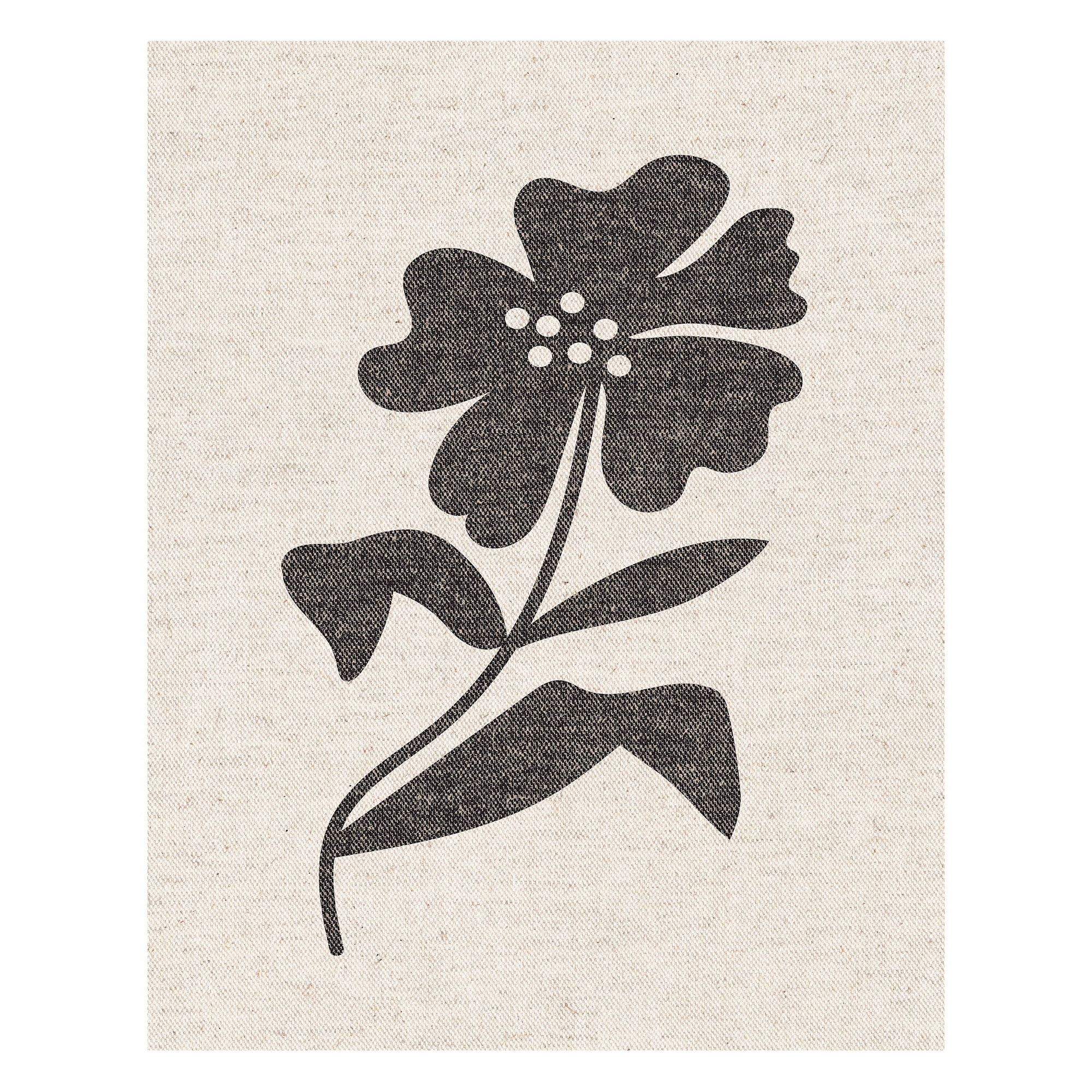 DesignOvation Scandi Floral Gray Unframed Art Prints 11” x 14” Set of 3 by The Creative Bunch Studio