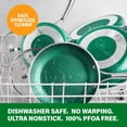 thumbnail image 3 of Granitestone 10 Inch Emerald Green Pan for Cooking, Non Stick Frying Pans Nonstick Frying Pan Skillet for Eggs, Omelette, Non Stick Pans, Oven & Dishwasher Safe, 3 of 5